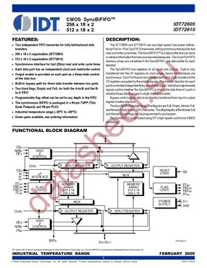 IDT72605L35PF8 datasheet  